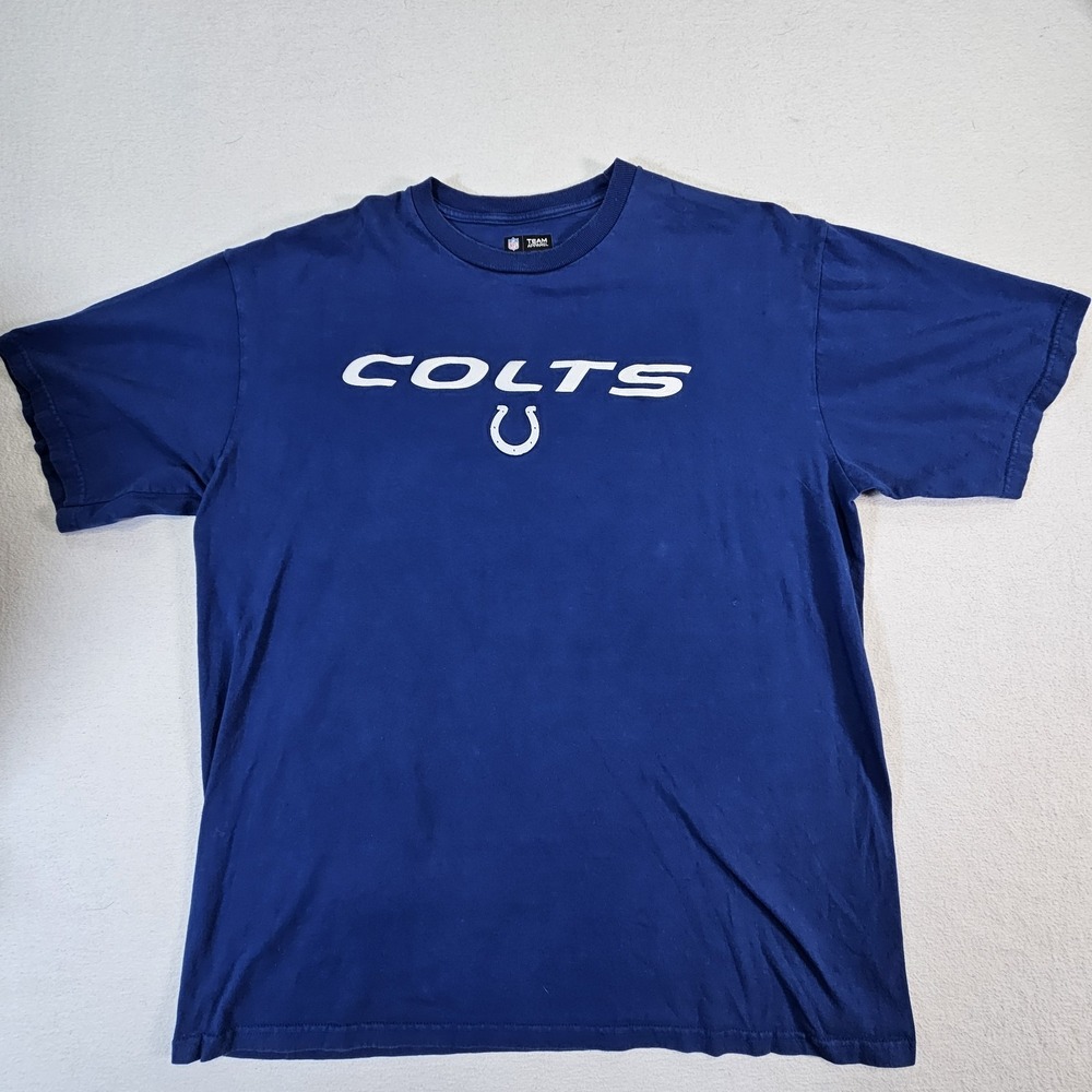 Indianapolis Colts‎ Shirt Mens Blue NFL Team Apparel XL Embroidered